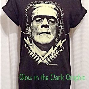 2015 "Frankenstein" GloGraphic Rock Rebel NWOT Tee